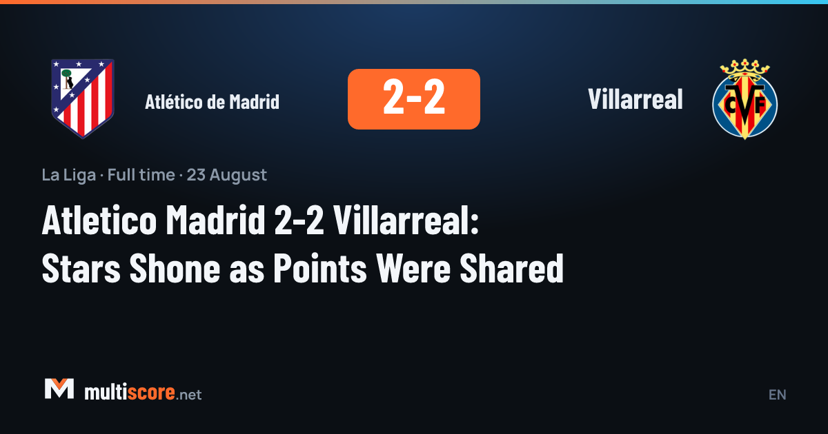 Atletico Madrid ile Villarreal arasındaki La Liga maçından bir görünüm