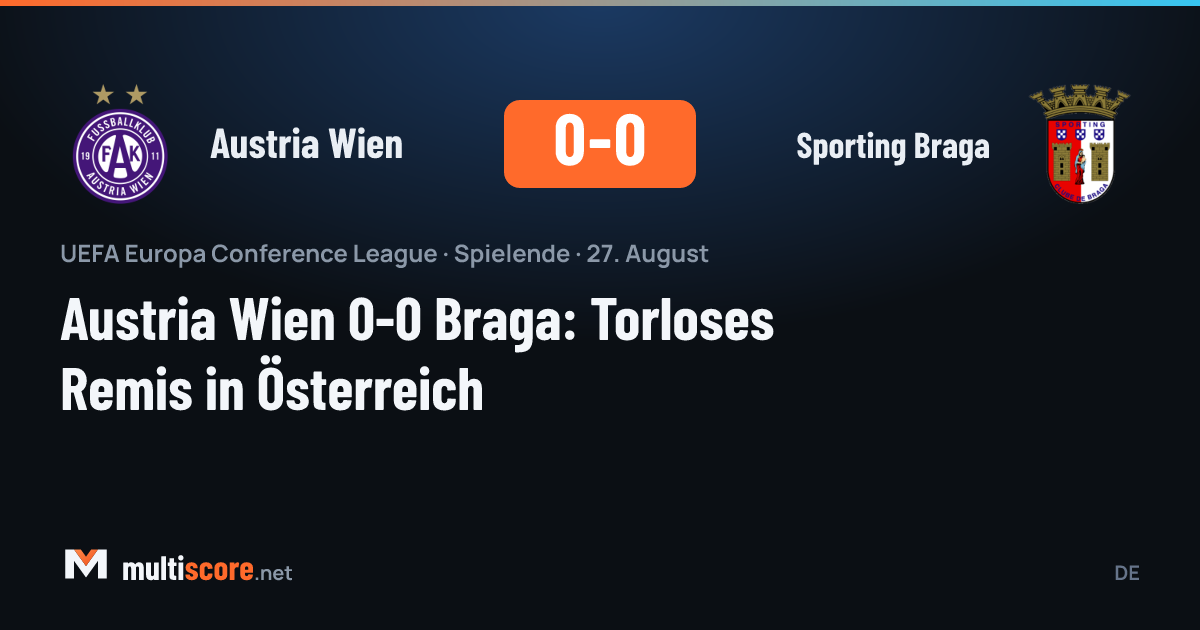 Austria Wien ve Sporting Braga oyuncuları top mücadelesi veriyor