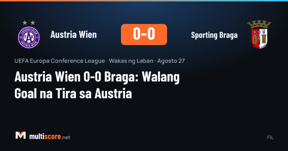 Austria Wien ve Sporting Braga oyuncuları top mücadelesi veriyor