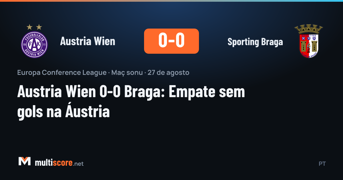 Austria Wien ve Sporting Braga oyuncuları top mücadelesi veriyor