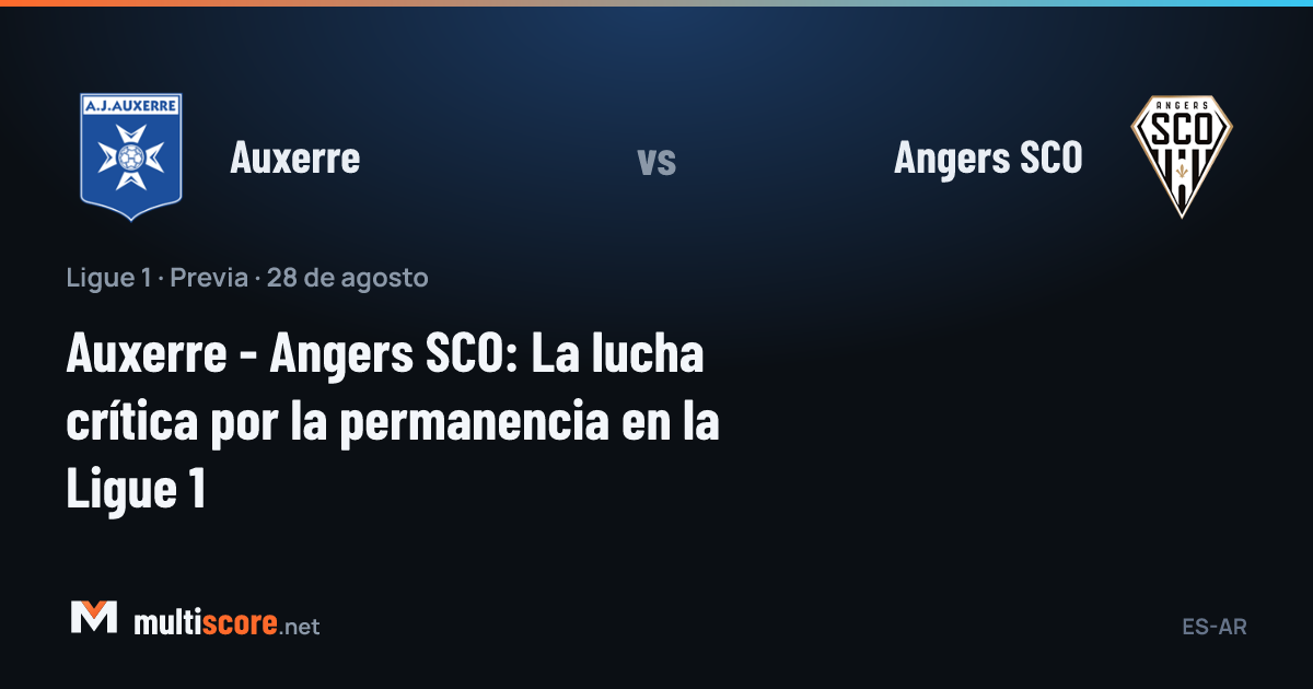 Auxerre ve Angers SCO oyuncuları Ligue 1 maçında