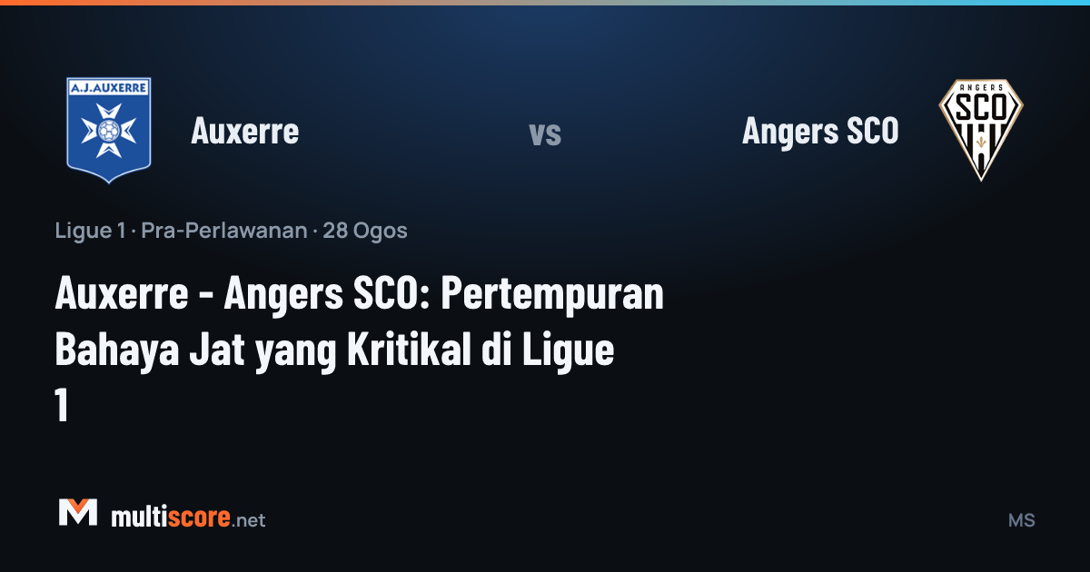 Auxerre ve Angers SCO oyuncuları Ligue 1 maçında