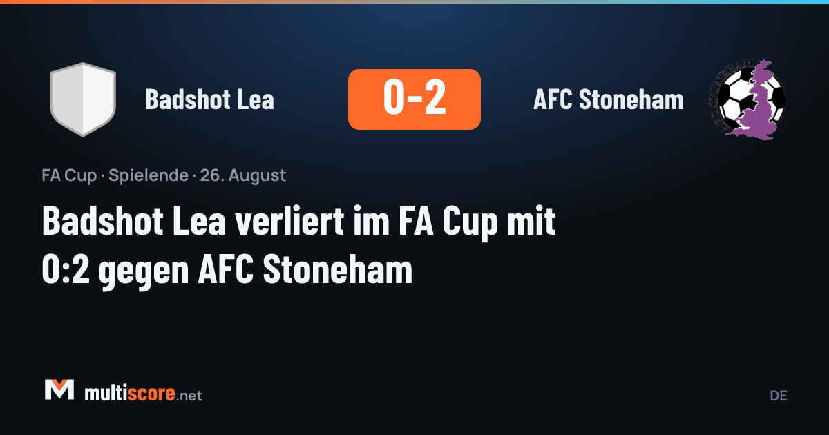 Badshot Lea - AFC Stoneham