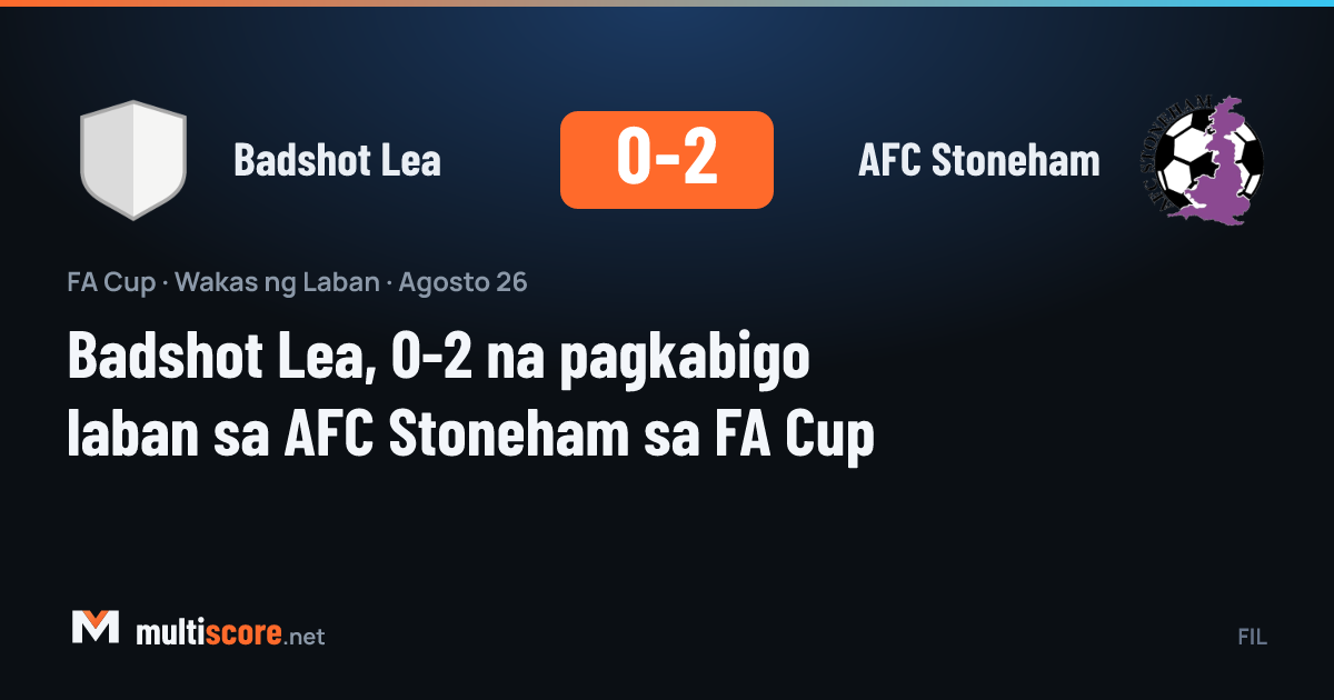 Badshot Lea - AFC Stoneham