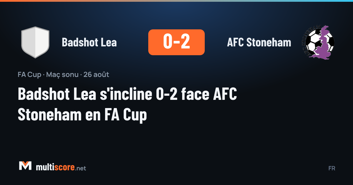 Badshot Lea - AFC Stoneham