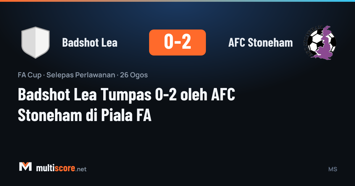 Badshot Lea - AFC Stoneham
