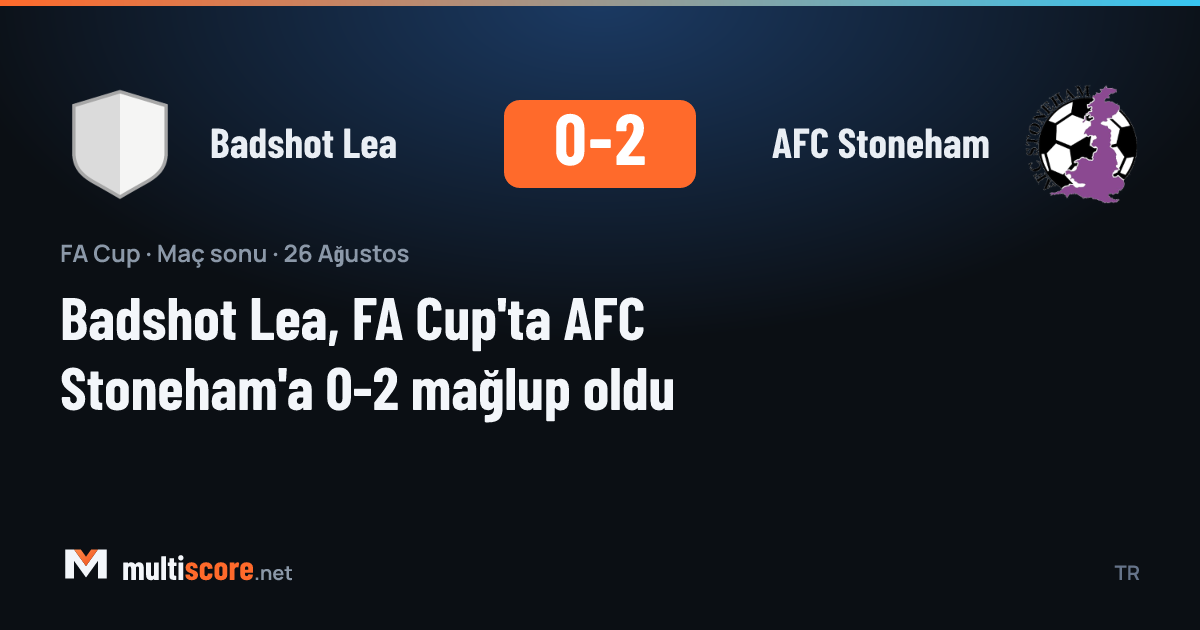 Badshot Lea - AFC Stoneham