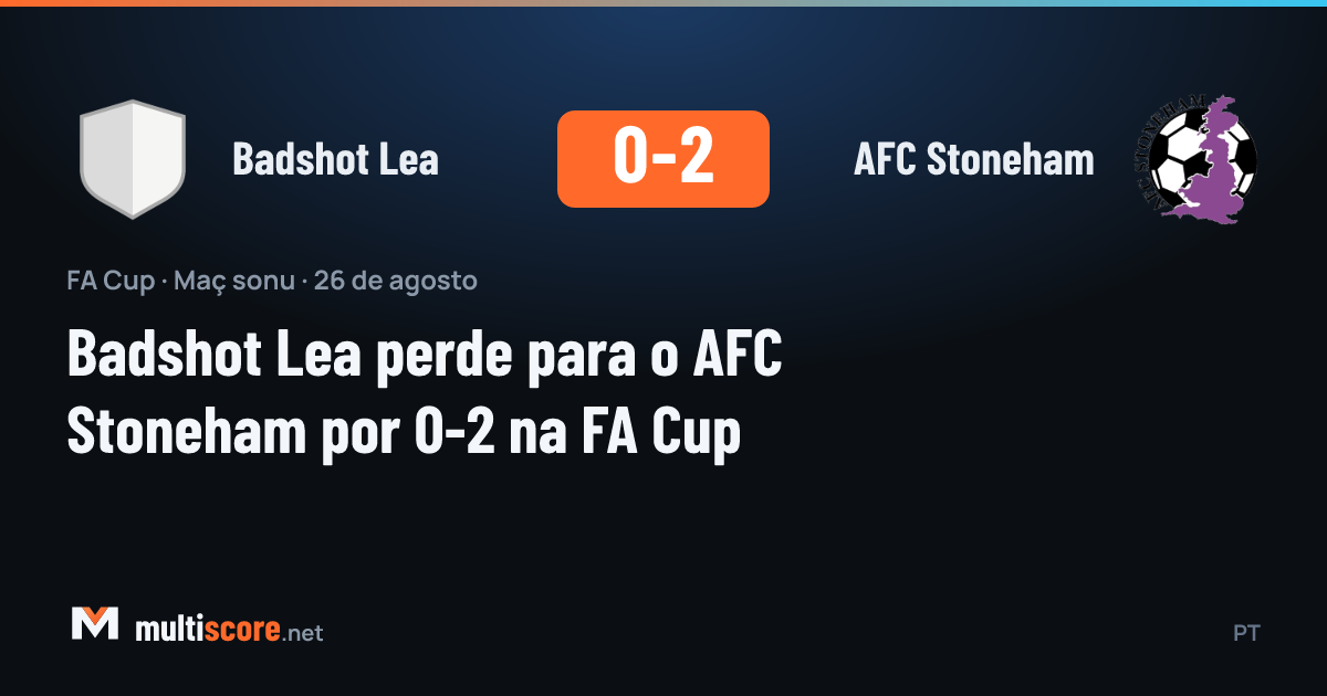 Badshot Lea - AFC Stoneham
