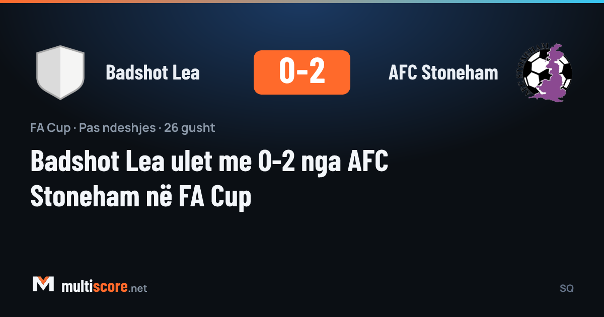 Badshot Lea - AFC Stoneham