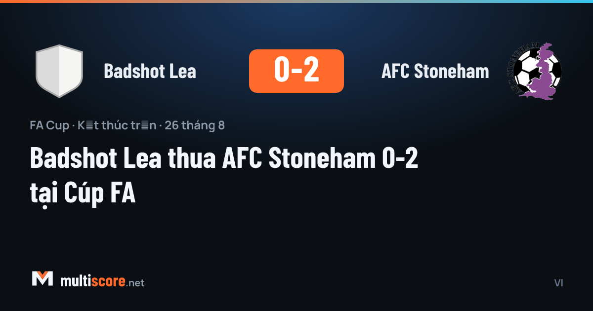 Badshot Lea - AFC Stoneham