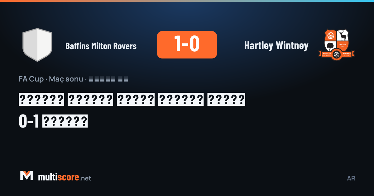 Baffins Milton Rovers - Hartley Wintney