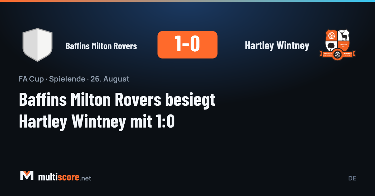 Baffins Milton Rovers - Hartley Wintney