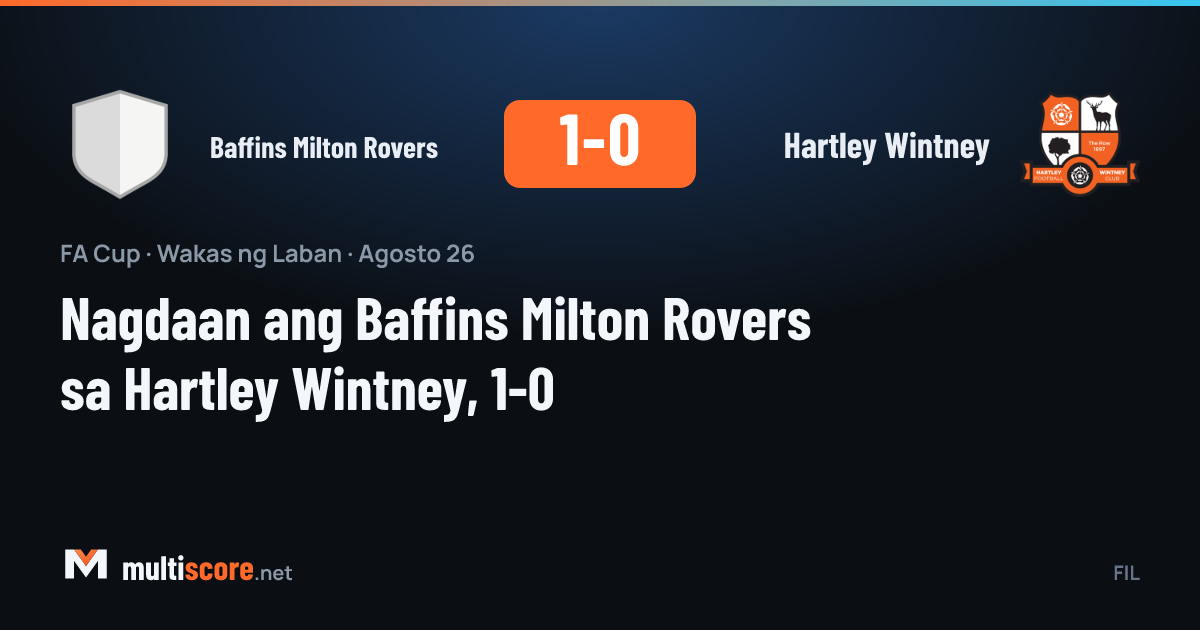 Baffins Milton Rovers - Hartley Wintney