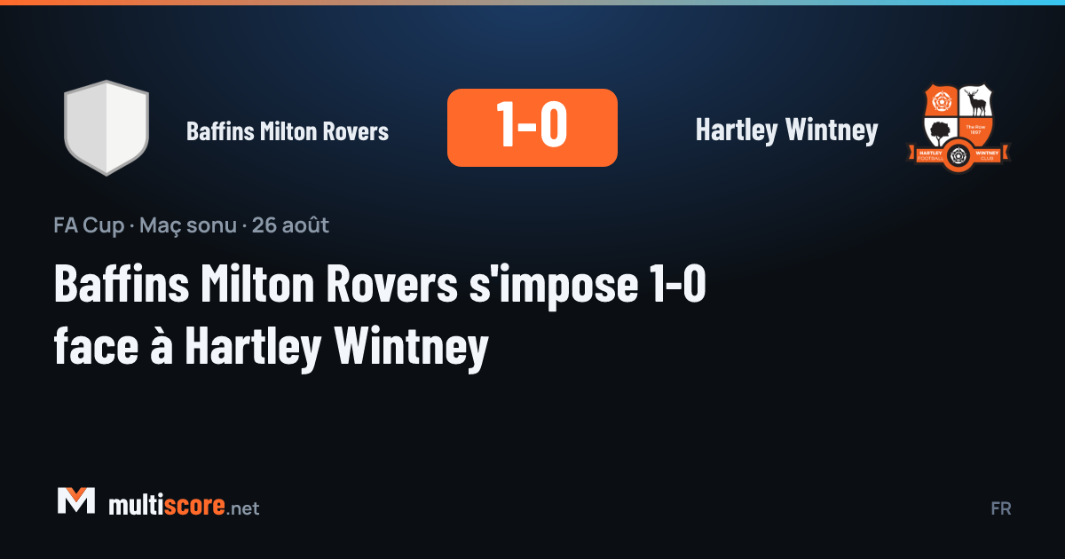 Baffins Milton Rovers - Hartley Wintney