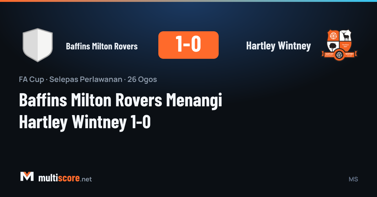 Baffins Milton Rovers - Hartley Wintney