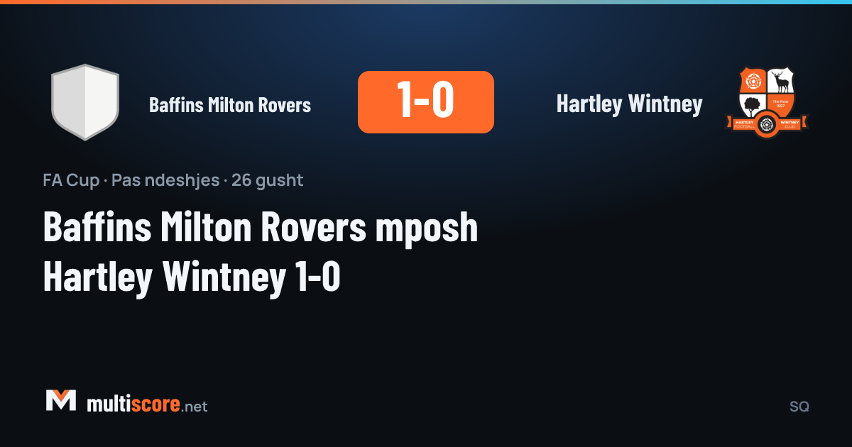 Baffins Milton Rovers - Hartley Wintney