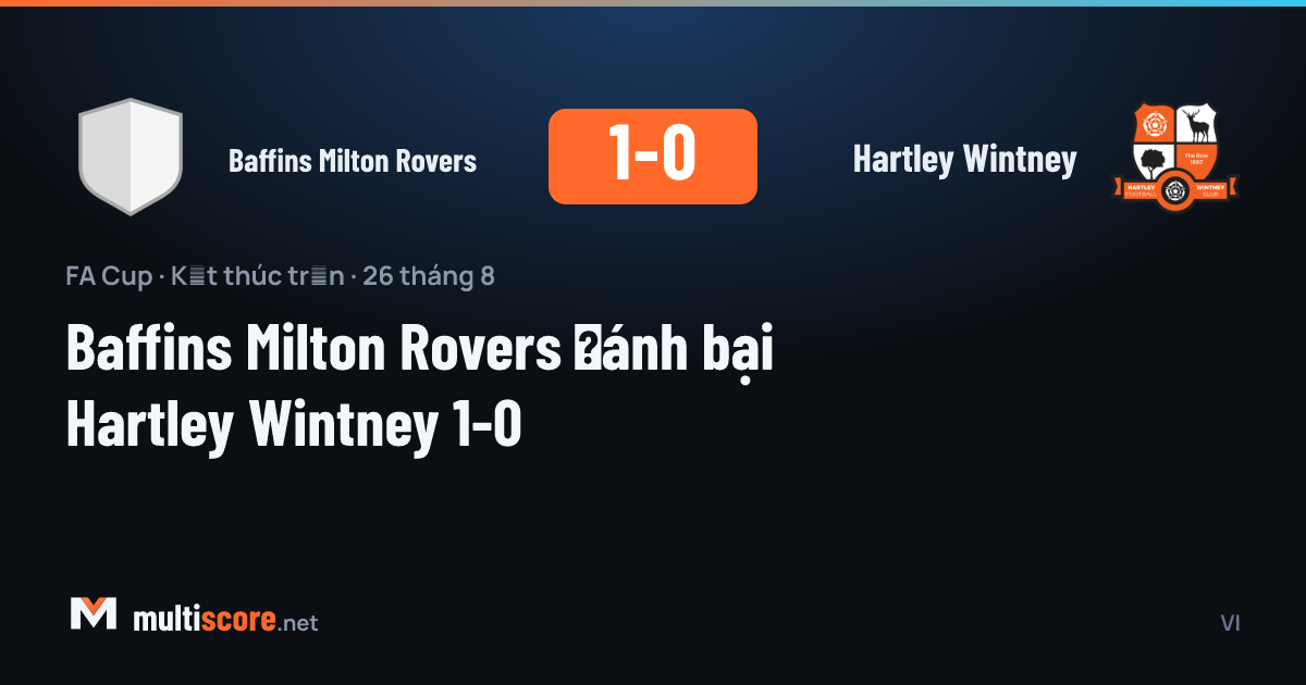 Baffins Milton Rovers - Hartley Wintney