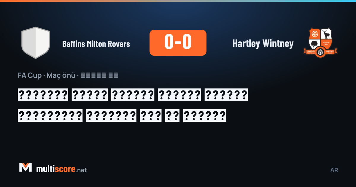 FA Cup maç önü Baffins Milton Rovers ve Hartley Wintney