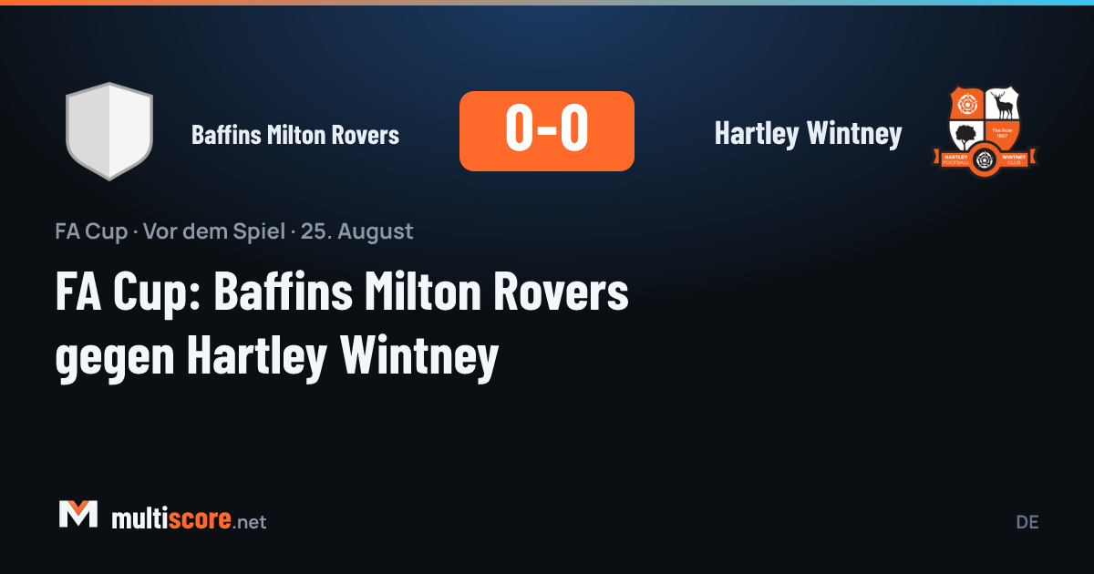 FA Cup maç önü Baffins Milton Rovers ve Hartley Wintney