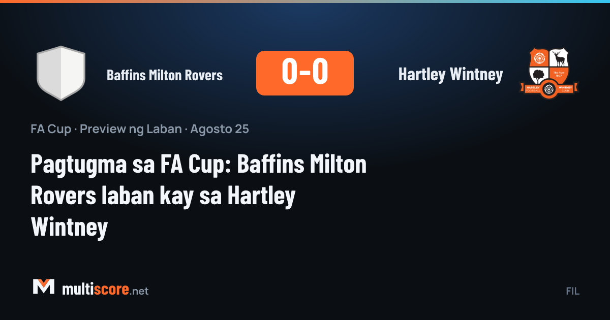 FA Cup maç önü Baffins Milton Rovers ve Hartley Wintney