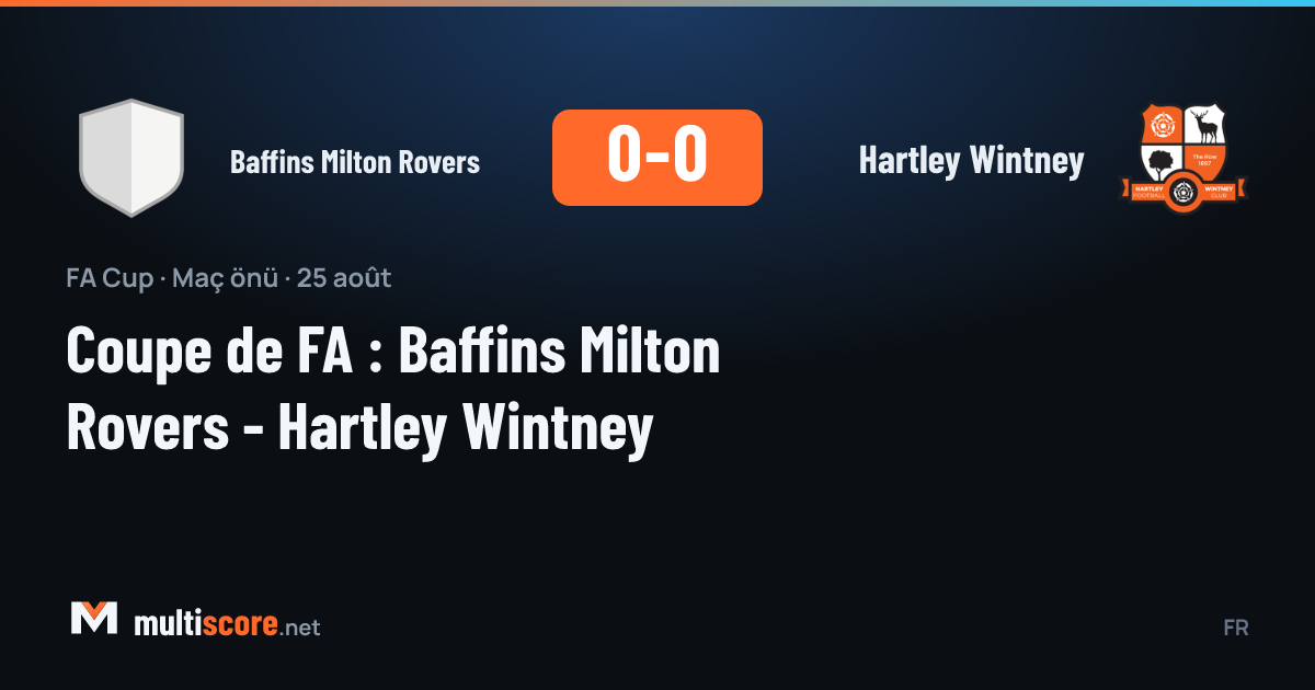 FA Cup maç önü Baffins Milton Rovers ve Hartley Wintney