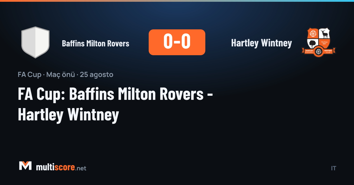 FA Cup maç önü Baffins Milton Rovers ve Hartley Wintney