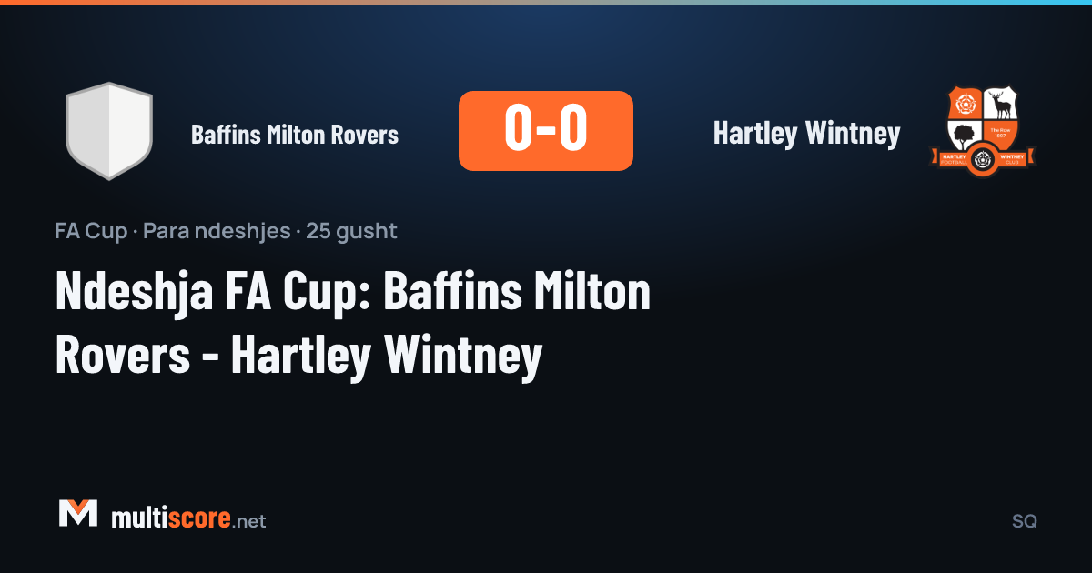 FA Cup maç önü Baffins Milton Rovers ve Hartley Wintney