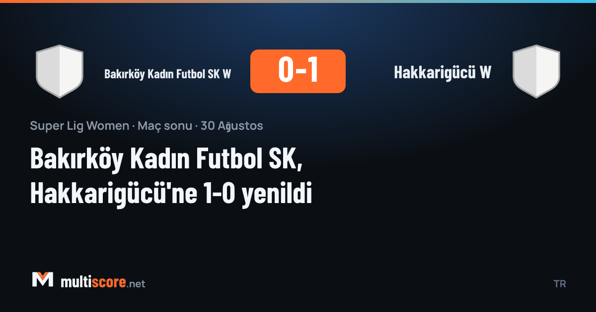 Bakırköy Kadın Futbol SK - Hakkarigücü Kadınlar Süper Ligi maçı
