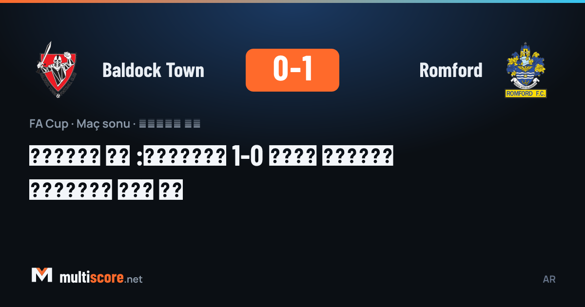 Baldock Town - Romford
