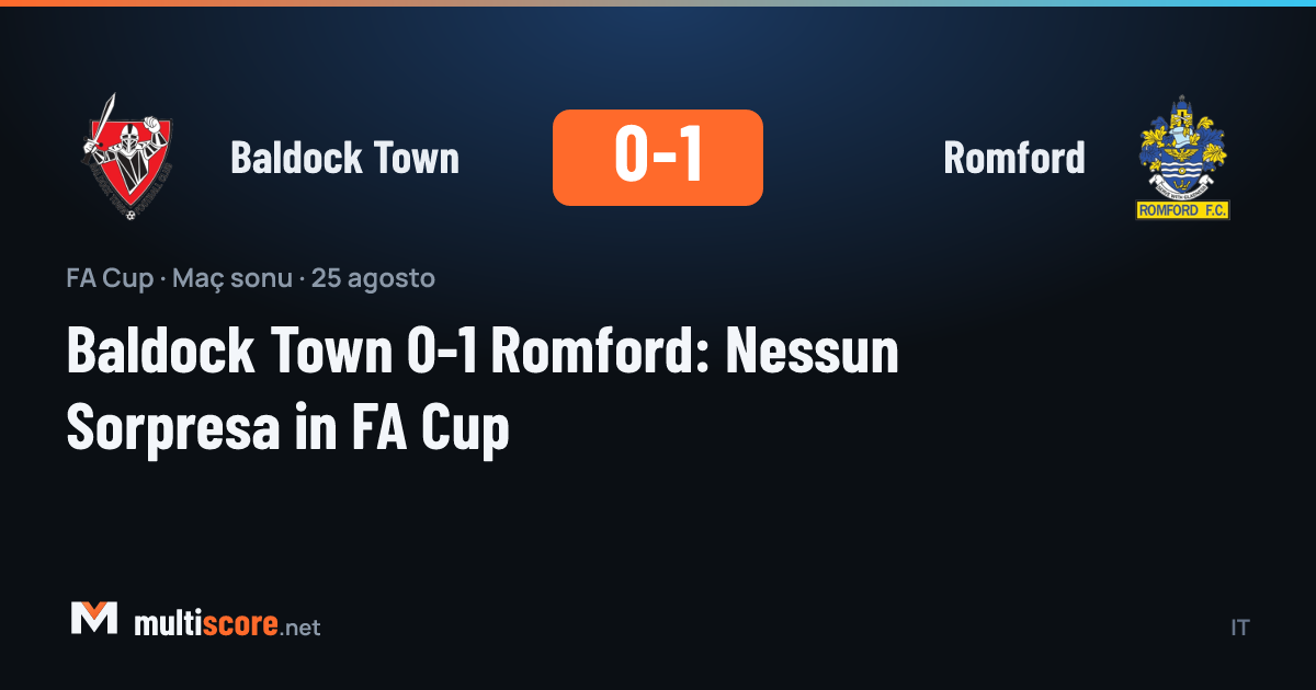 Baldock Town - Romford