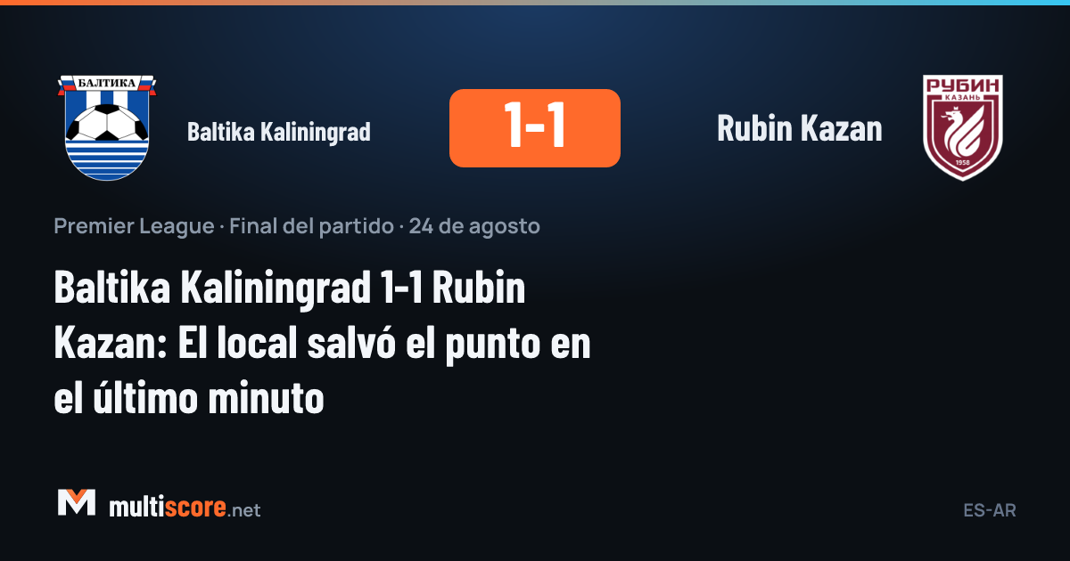 Baltika Kaliningrad - Rubin Kazan