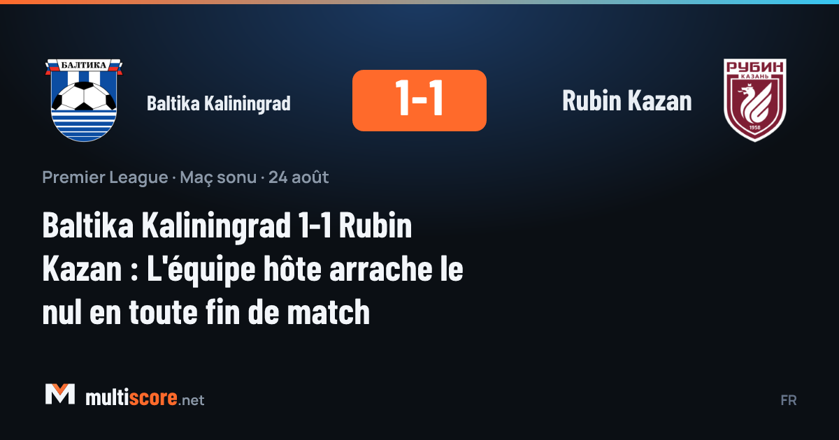 Baltika Kaliningrad - Rubin Kazan