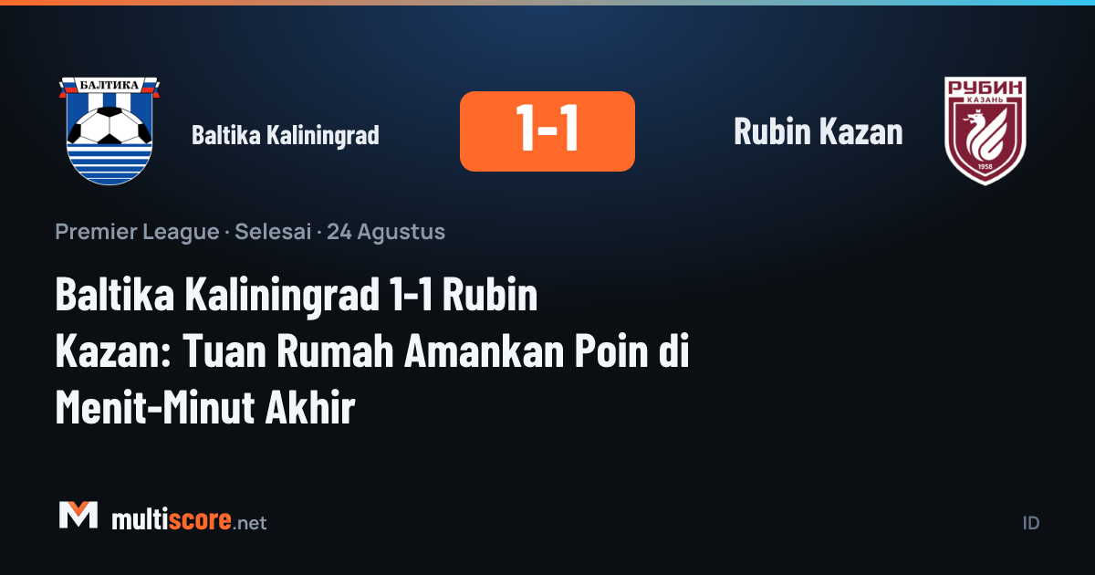 Baltika Kaliningrad - Rubin Kazan