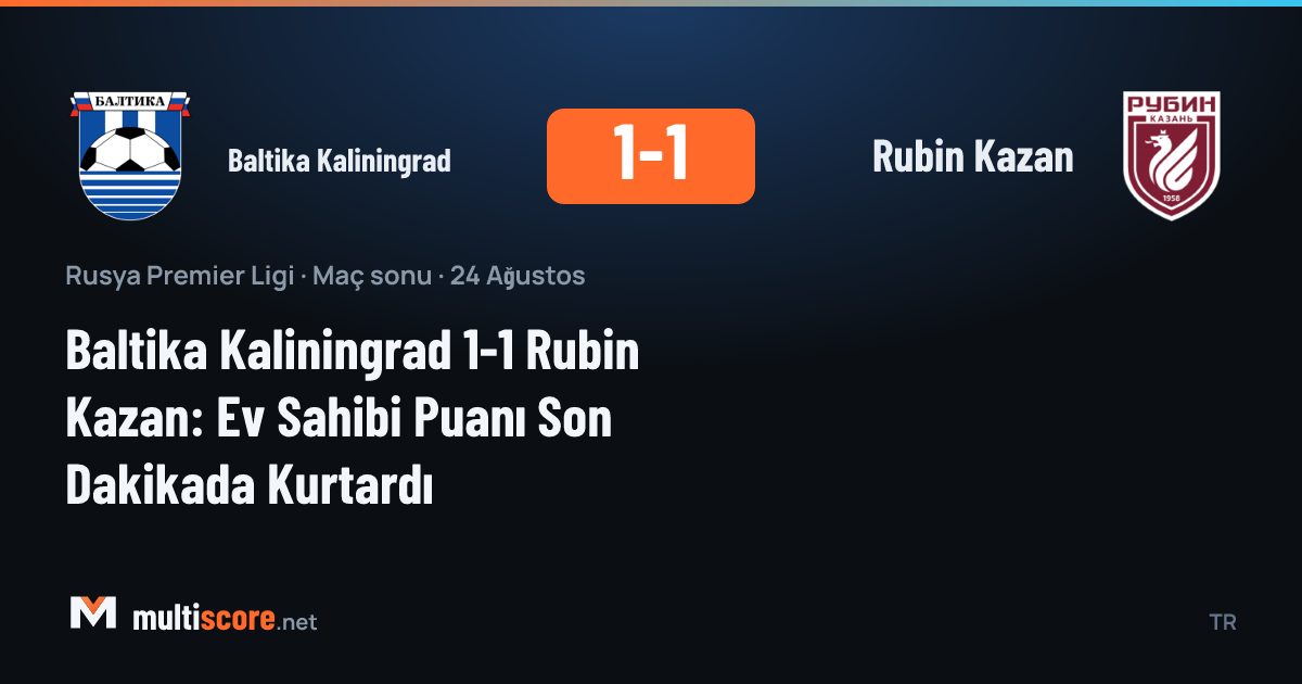 Baltika Kaliningrad - Rubin Kazan