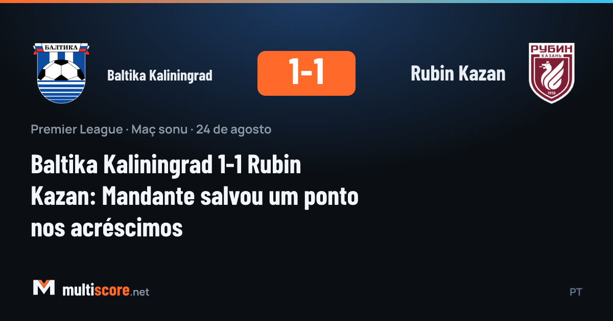 Baltika Kaliningrad - Rubin Kazan