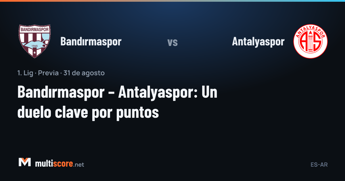 Bandırmaspor - Antalyaspor