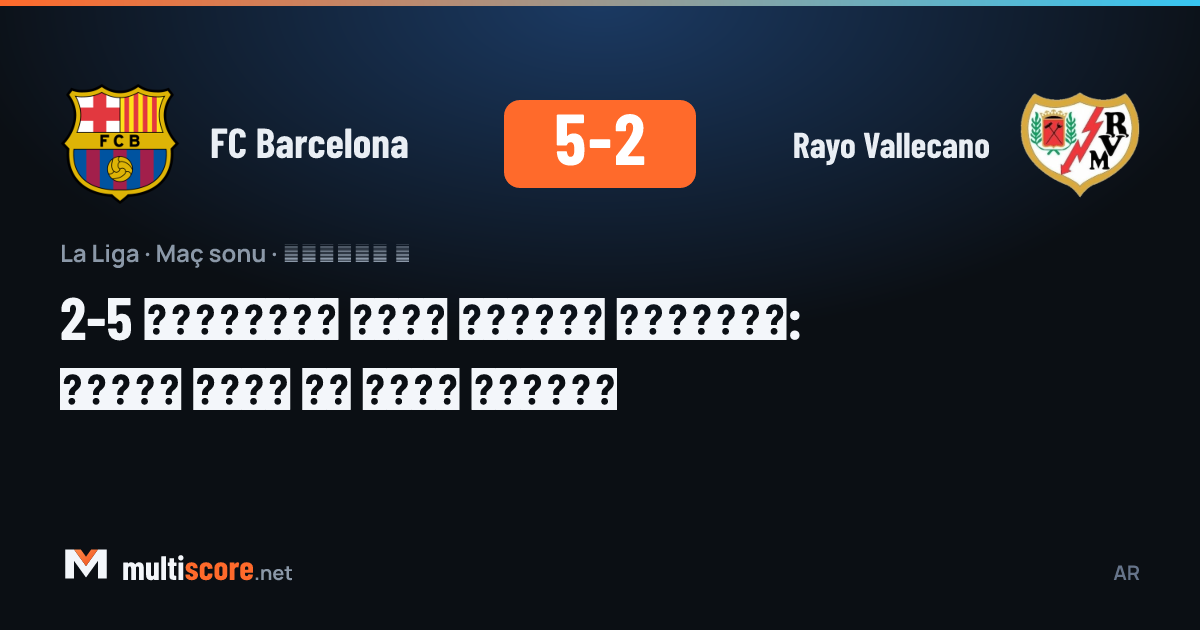 Barcelona - Rayo Vallecano maçından bir kare, Lewandowski gol sevinci