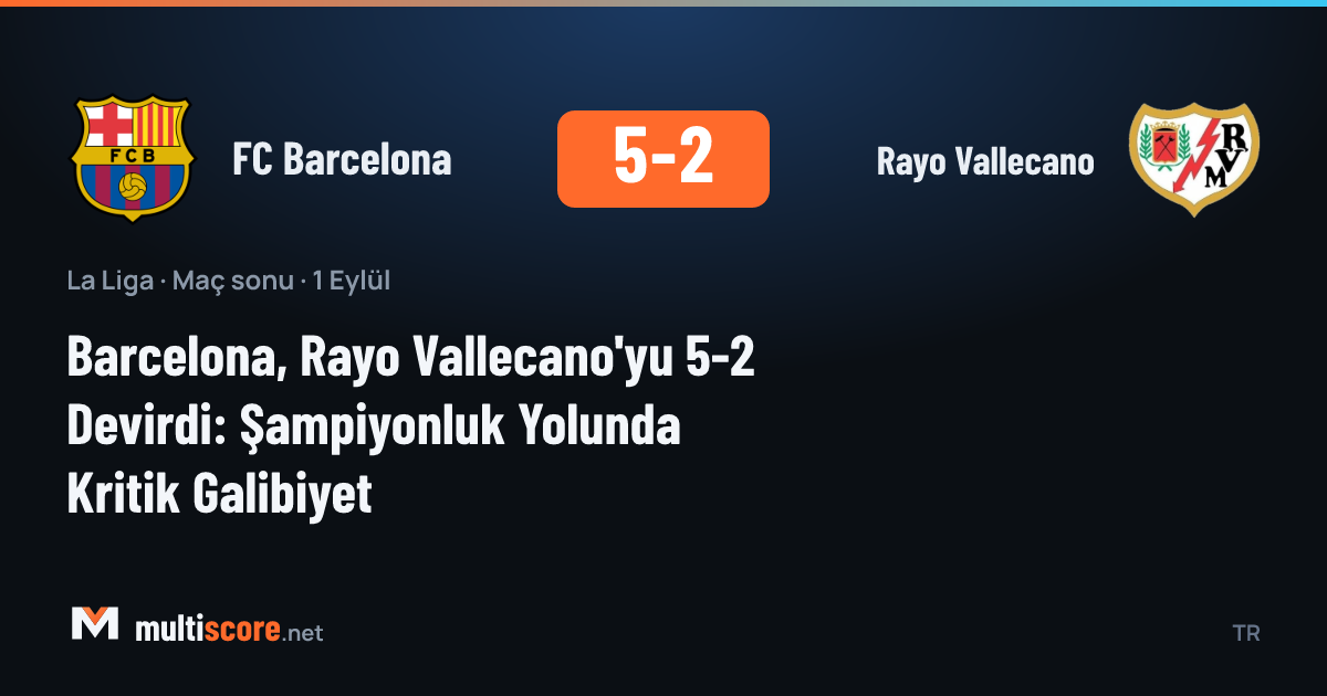 Barcelona - Rayo Vallecano maçından bir kare, Lewandowski gol sevinci