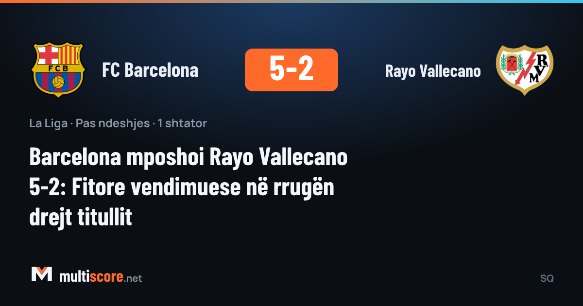 Barcelona - Rayo Vallecano maçından bir kare, Lewandowski gol sevinci