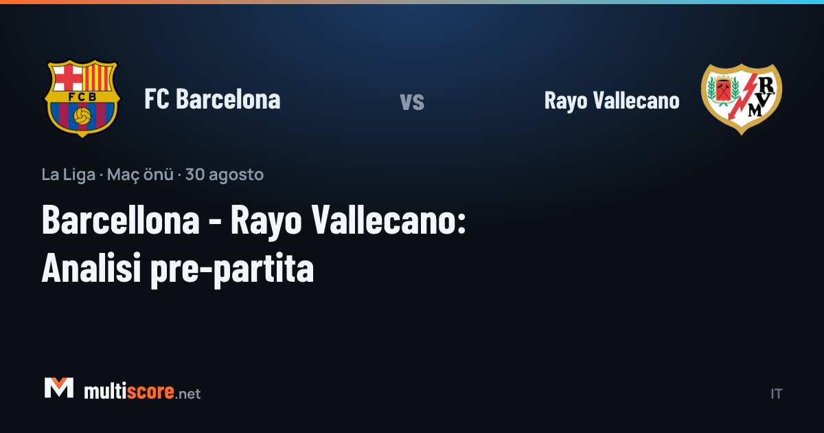 Barcelona - Rayo Vallecano La Liga karşılaşması maç öncesi