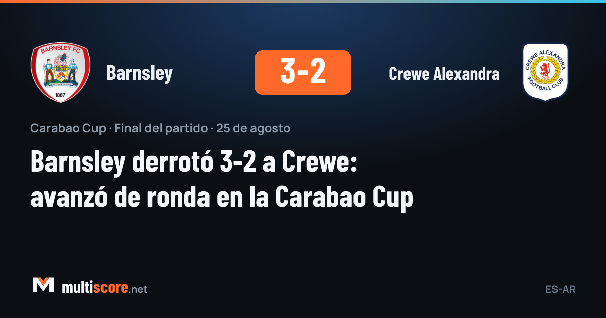 Barnsley ve Crewe Alexandra oyuncuları Carabao Cup maçında mücadele ediyor