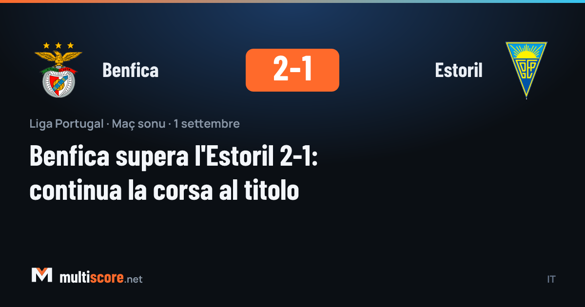 Benfica - Estoril maçından bir kare