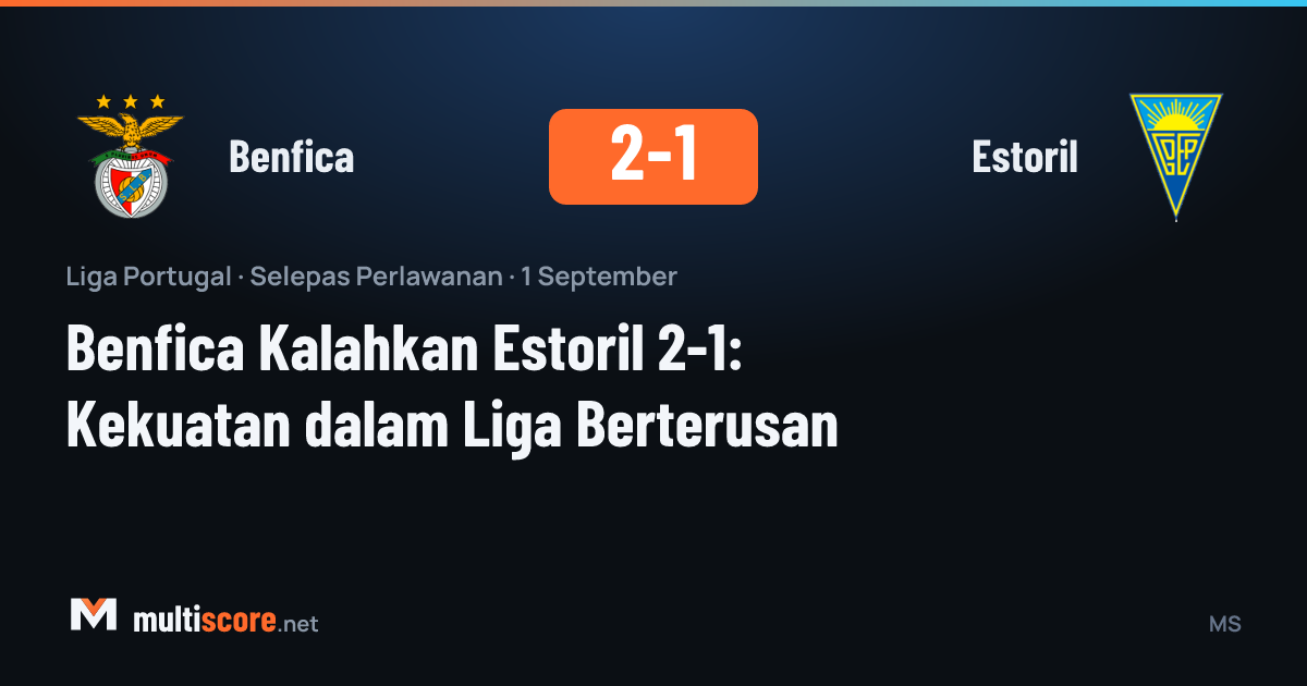 Benfica - Estoril maçından bir kare