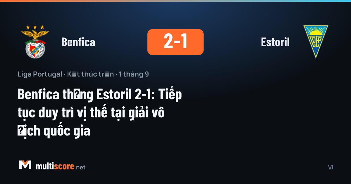 Benfica - Estoril maçından bir kare