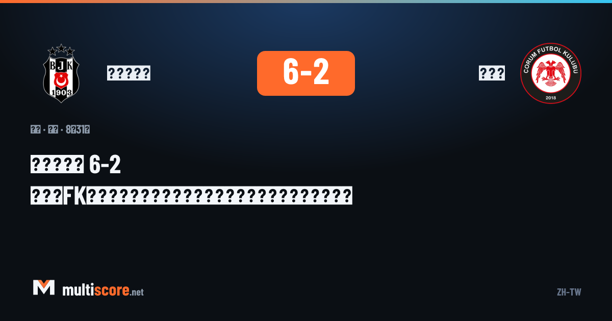 Beşiktaş 6-2 Çorum FK maçından bir görüntü