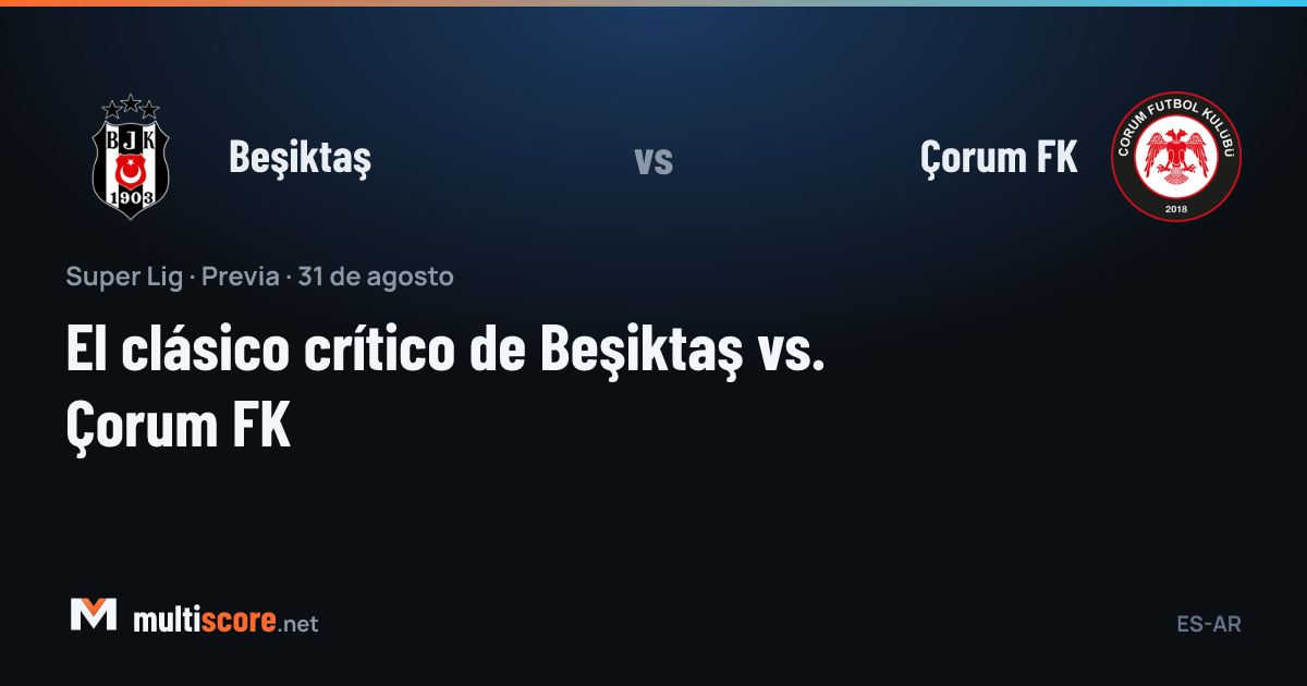Beşiktaş - Çorum FK