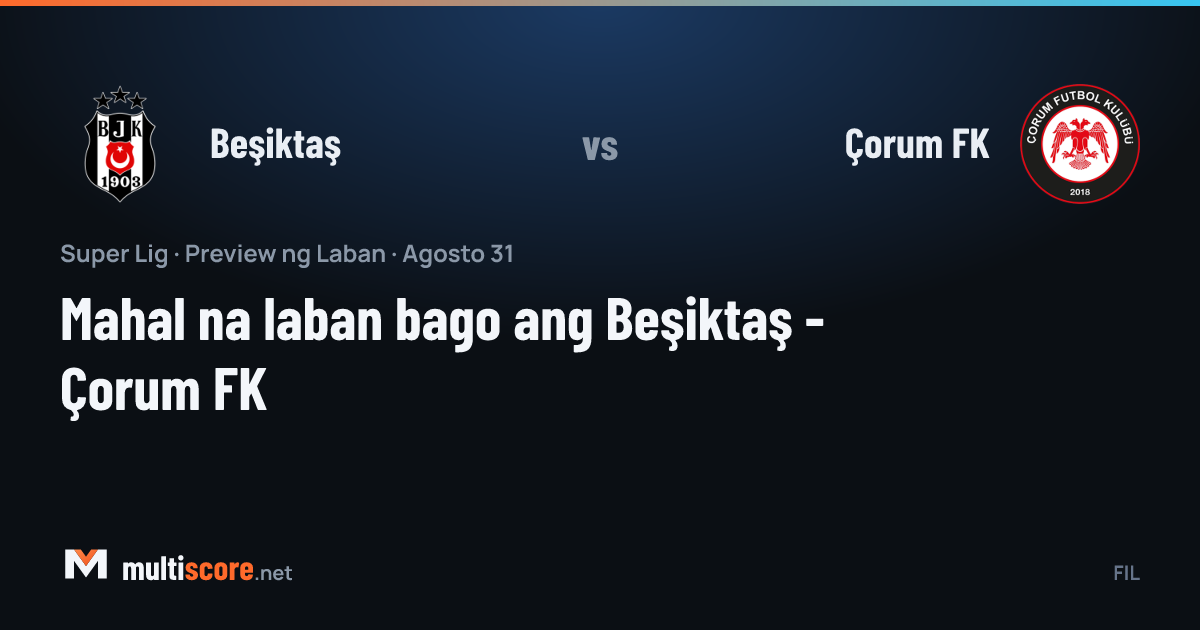 Beşiktaş - Çorum FK