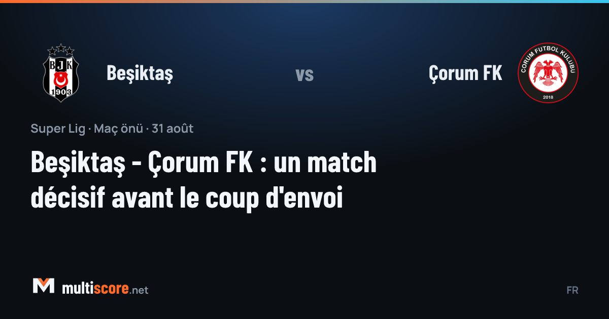 Beşiktaş - Çorum FK
