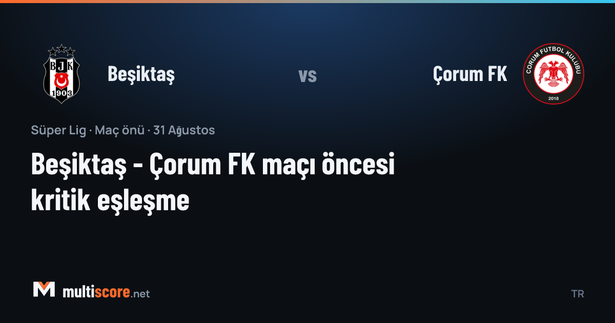 Beşiktaş - Çorum FK