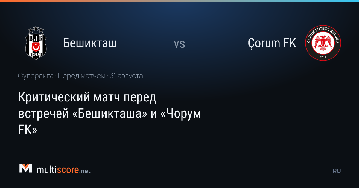 Beşiktaş - Çorum FK